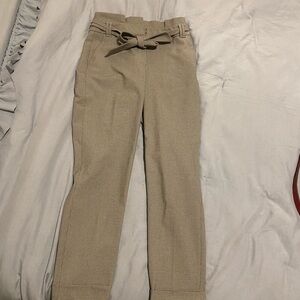White House Black Market Gray Straight Leg Pants